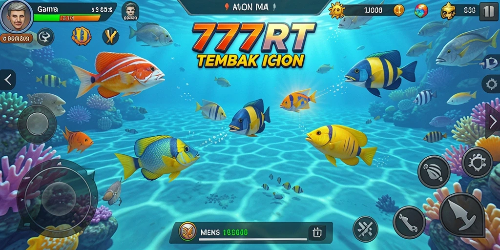 Screenshot gameplay Tembak Ikan yang penuh aksi.