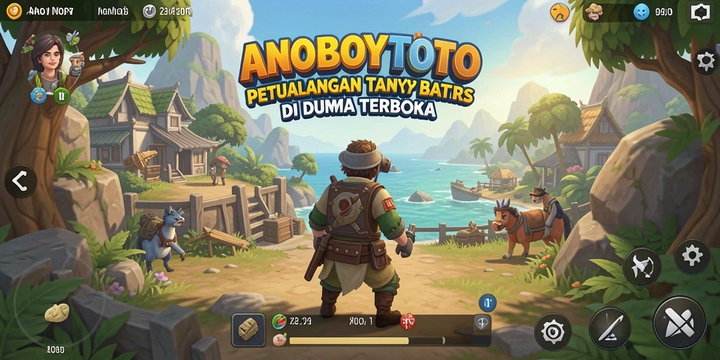 Gameplay ANOBOYTOTO menunjukkan petualangan seru di dunia terbuka.