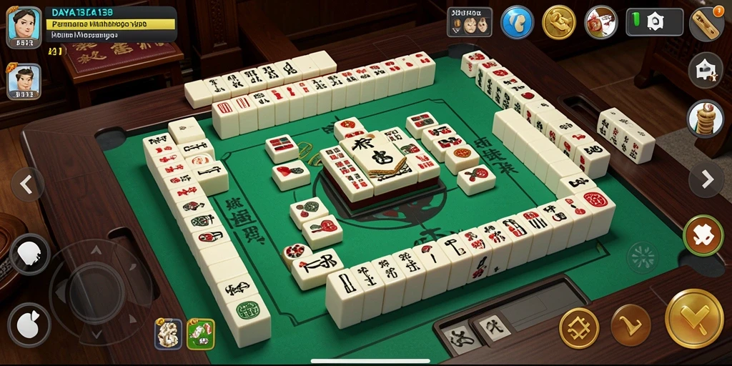 Screenshot utama DAYA138 menampilkan gameplay Mahjong yang menarik.