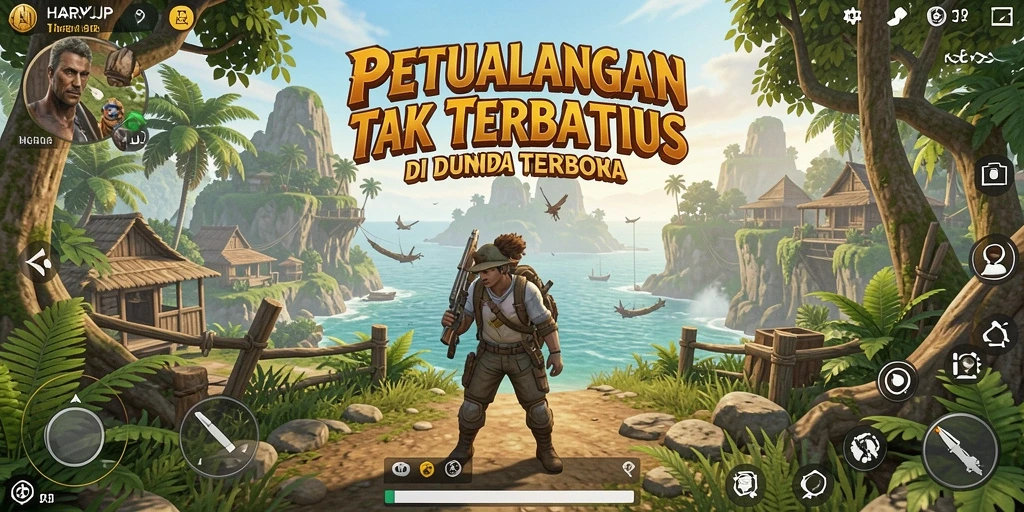 Tangkapan layar dari gameplay Open World di HARAPJP.