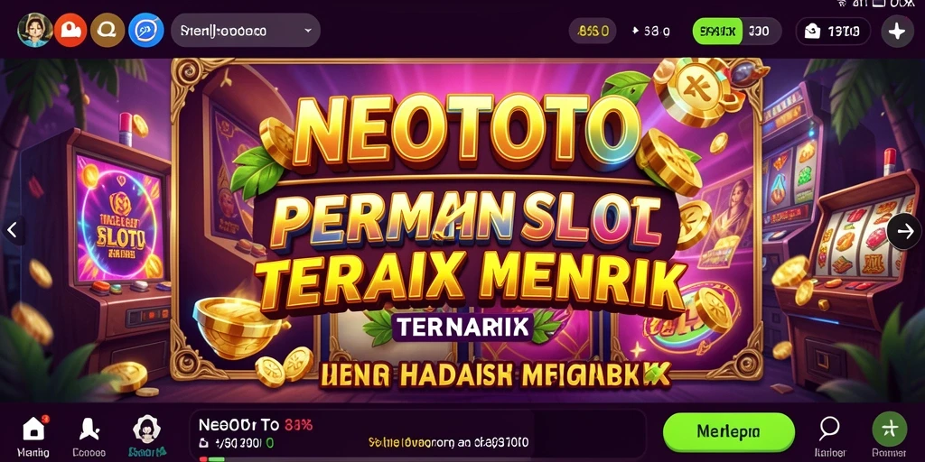 Screenshot gameplay NEOTOTO yang menampilkan mesin slot yang mengasyikkan.